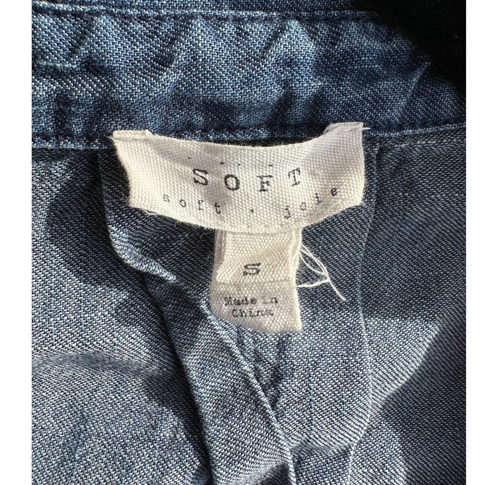 Soft Joie Sorenne Chambray Denim Elastic Drop Wai… - image 4